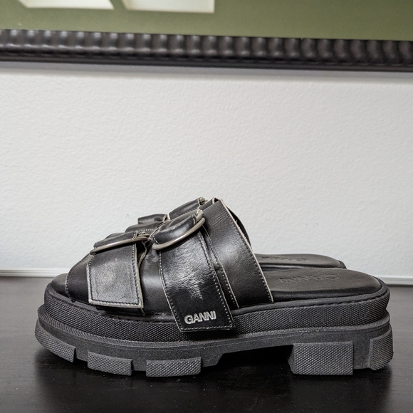 Ganni designer chunky platform sandals (US W9.5) - Picture 4 of 8